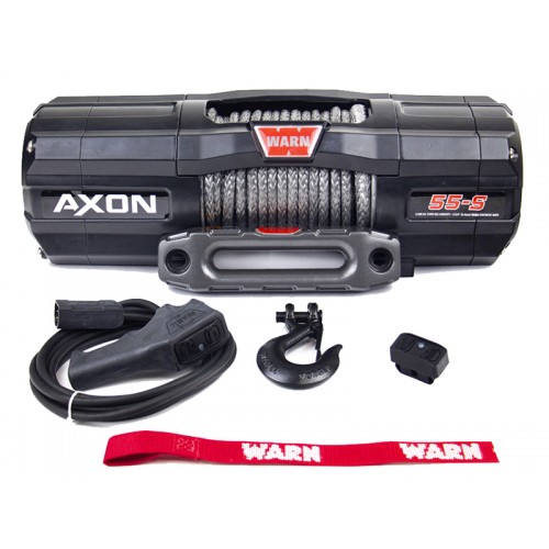 Лебедка WARN AXON 55-S с синтетическим тросом
